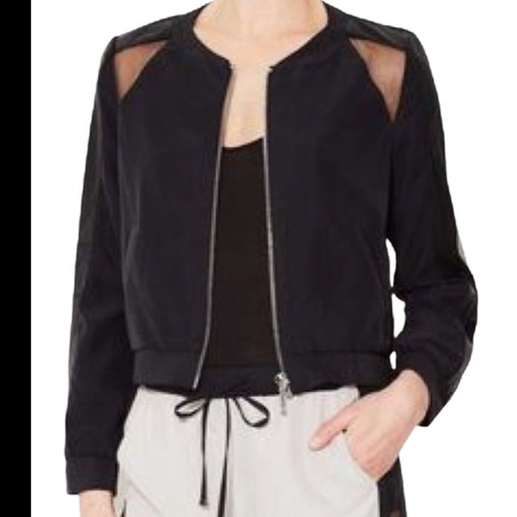 Stella and Jamie Jacket Sheer Cut Out Genuine Leather - Picture 2 of 9